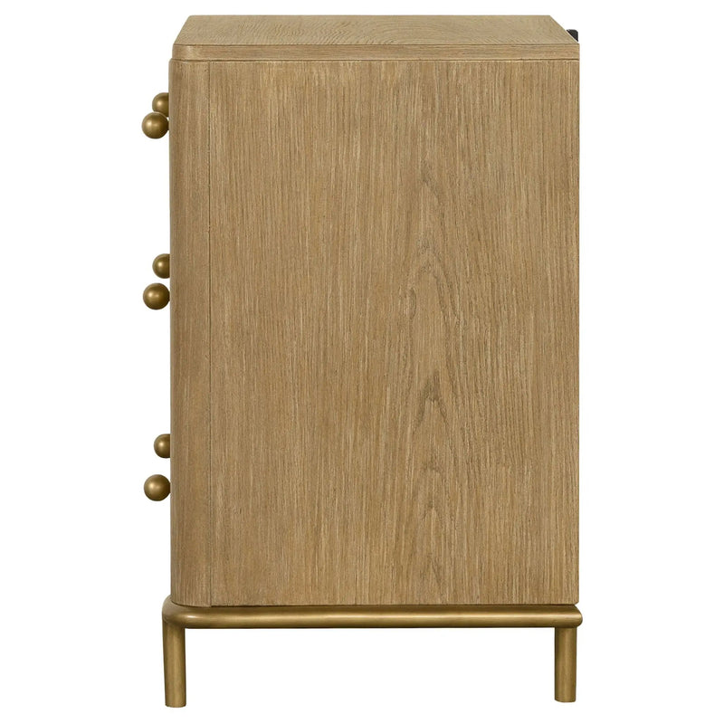 Arini 3-drawer Nightstand Sand Wash by Unique Piece Furniture
