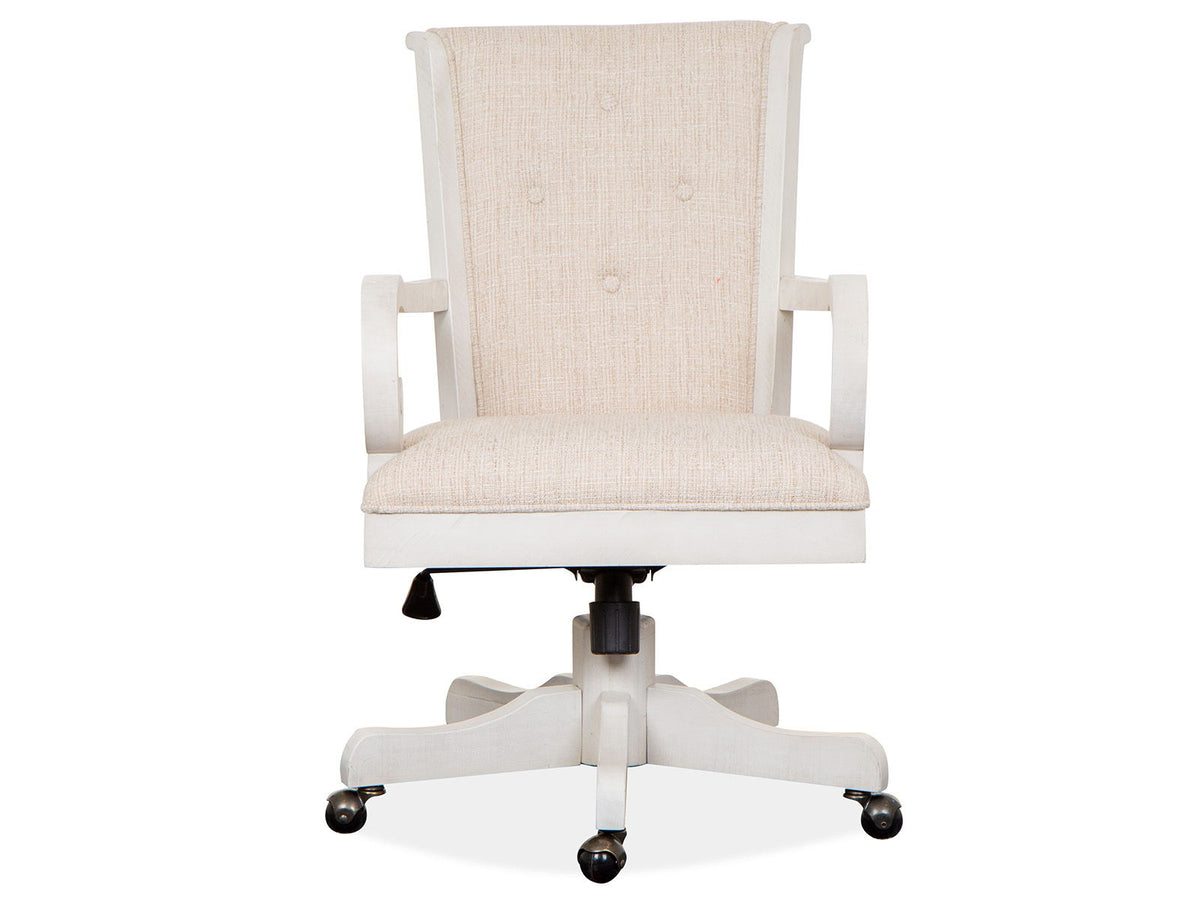 Bronwyn - Fully Upholstered Swivel Chair - Alabaster, photo 7 of 7