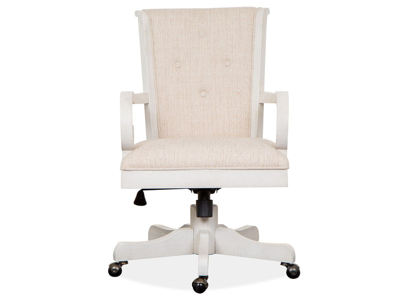 Bronwyn - Fully Upholstered Swivel Chair - Alabaster, photo 7 of 7