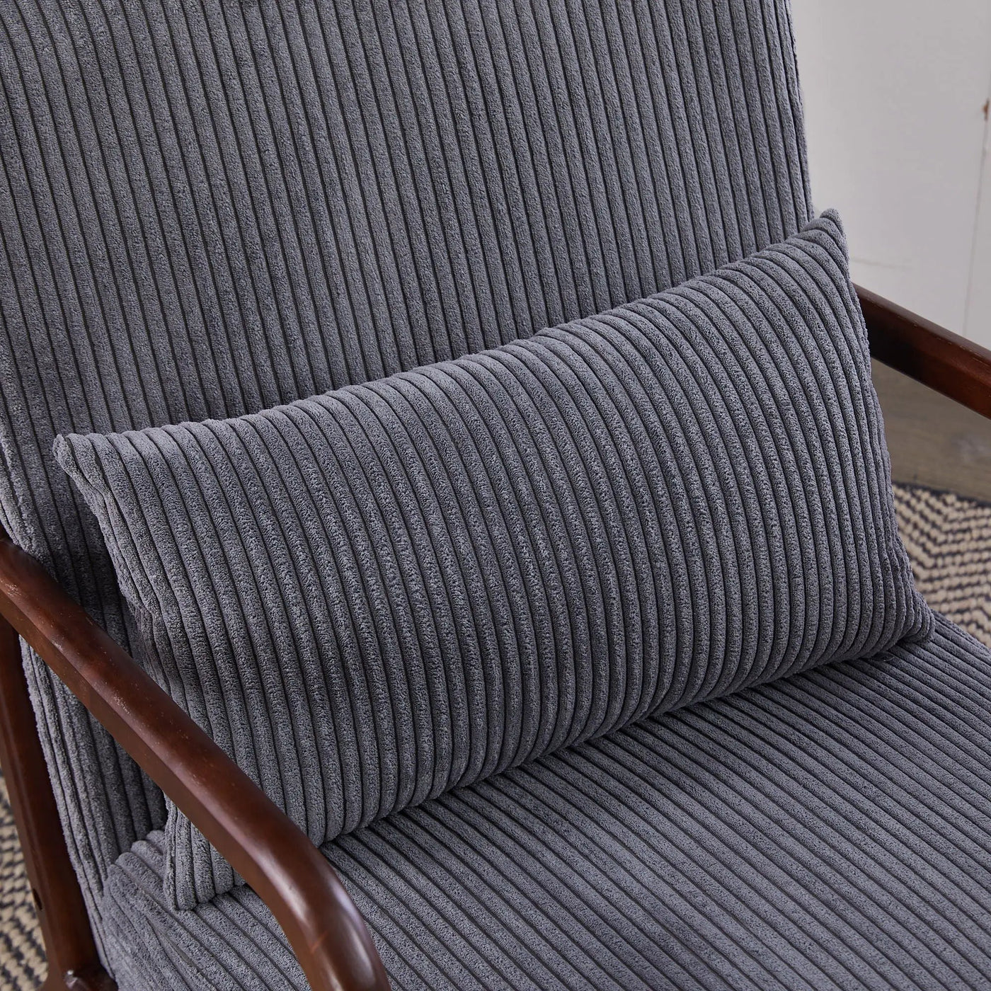 Accent Chair With Pillow And Wood Frame by HouseOfZazla