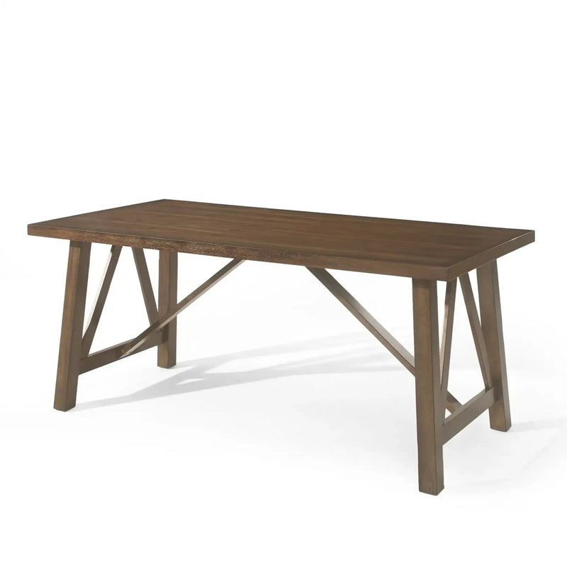 Farmhouse Style Dining Table With Wood-Like Top by HouseOfZazla