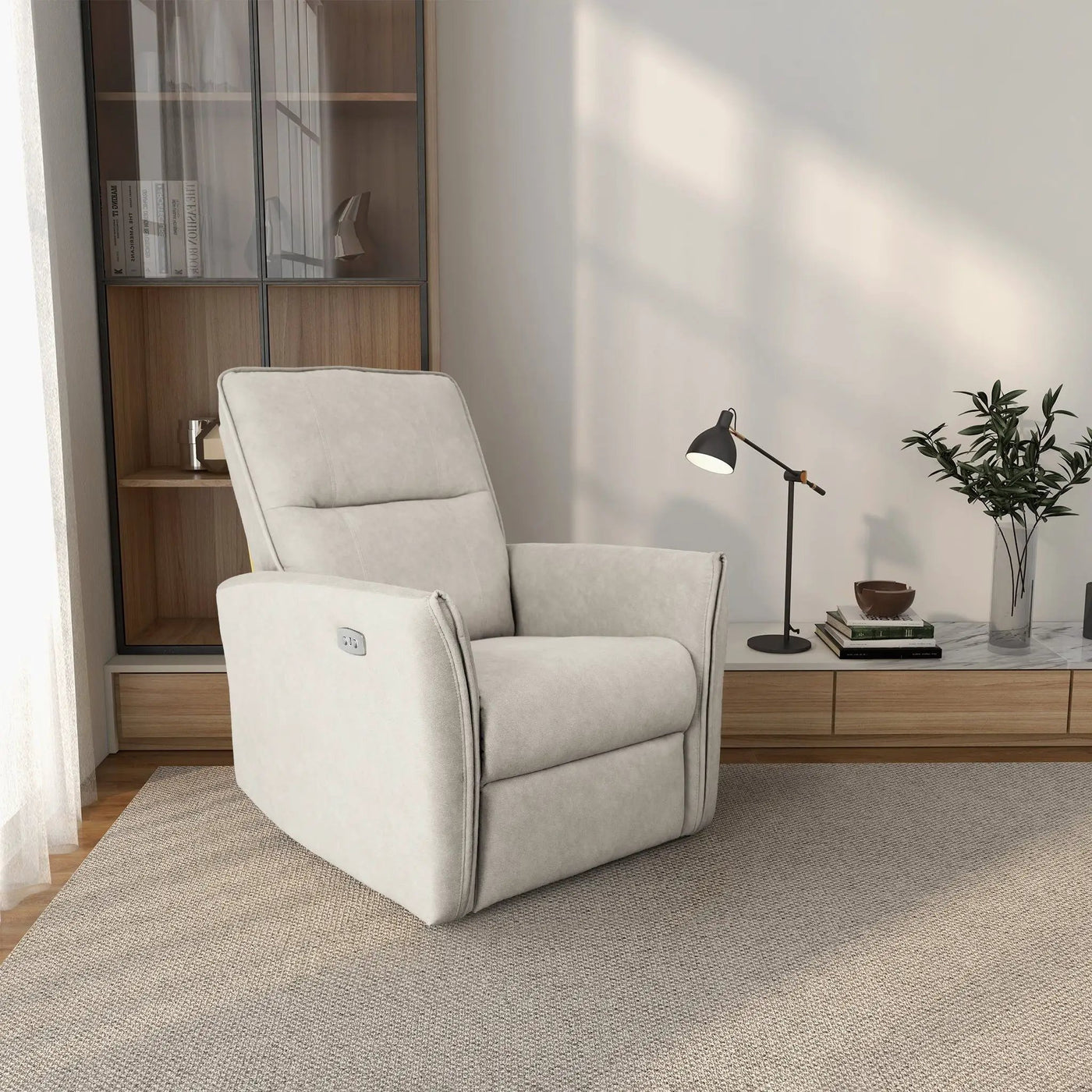 Asheville - Suede Recliner Chair by HouseOfZazla