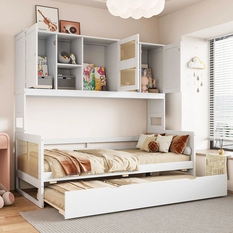 Daybed And All In One Cabinet And Shelf by Unique Piece Furniture