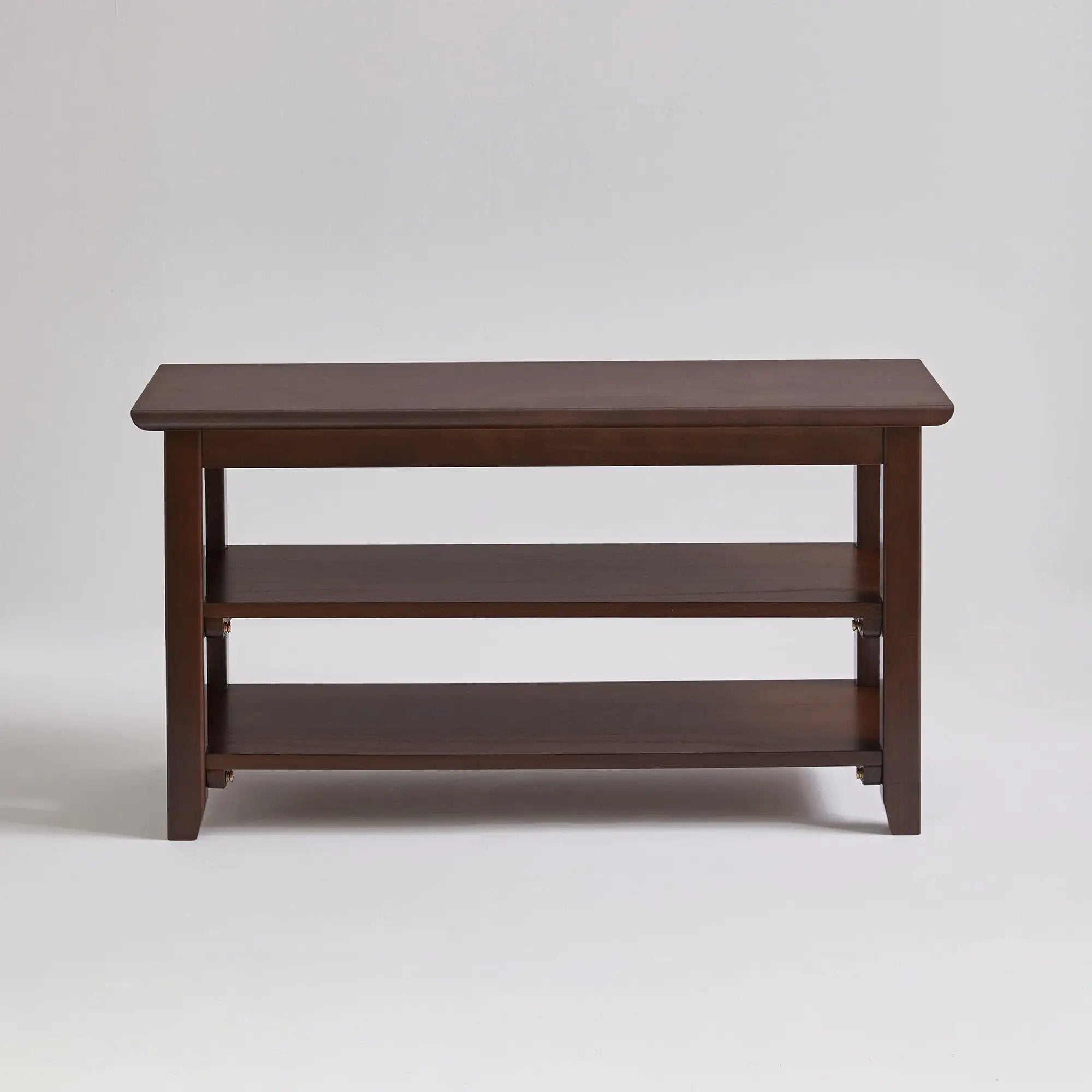 2-Tier Solid Wood Shoe Bench by HouseOfZazla
