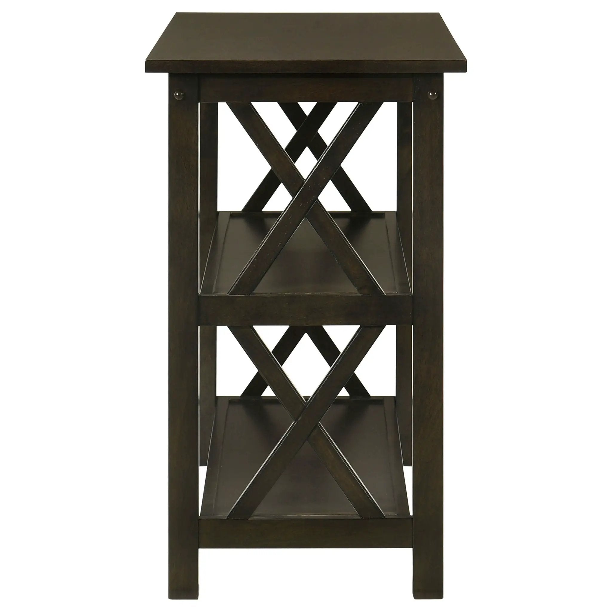 Rachelle 2-shelf Wood Entryway Console Table Deep Merlot by Unique Piece Furniture