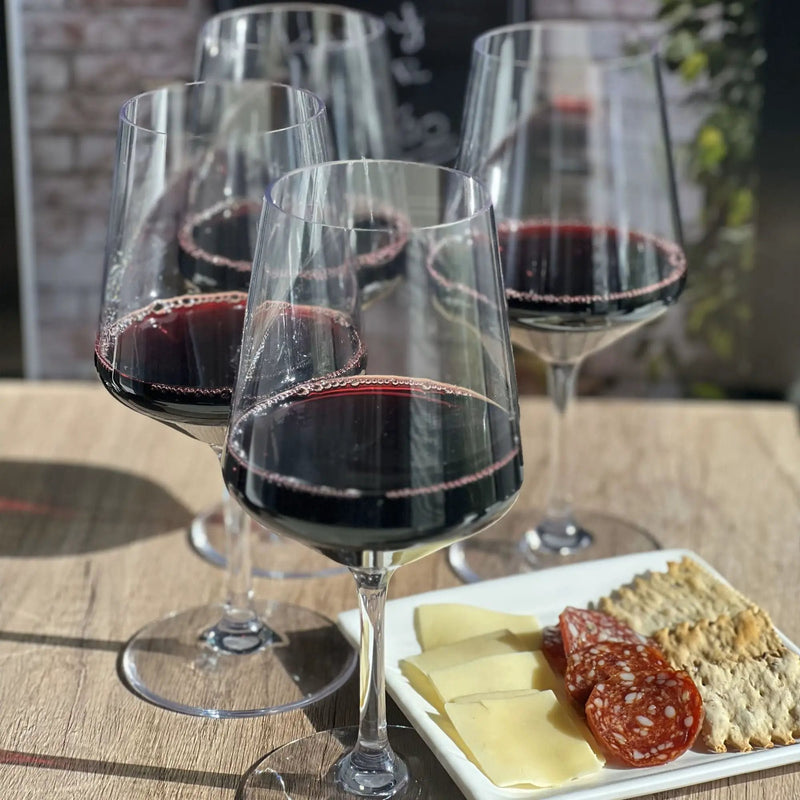 Leadingware Unbreakable Tritan Wine Glass Set, 18Oz, Bpa Free, 4 Piece - Clear by HouseOfZazla