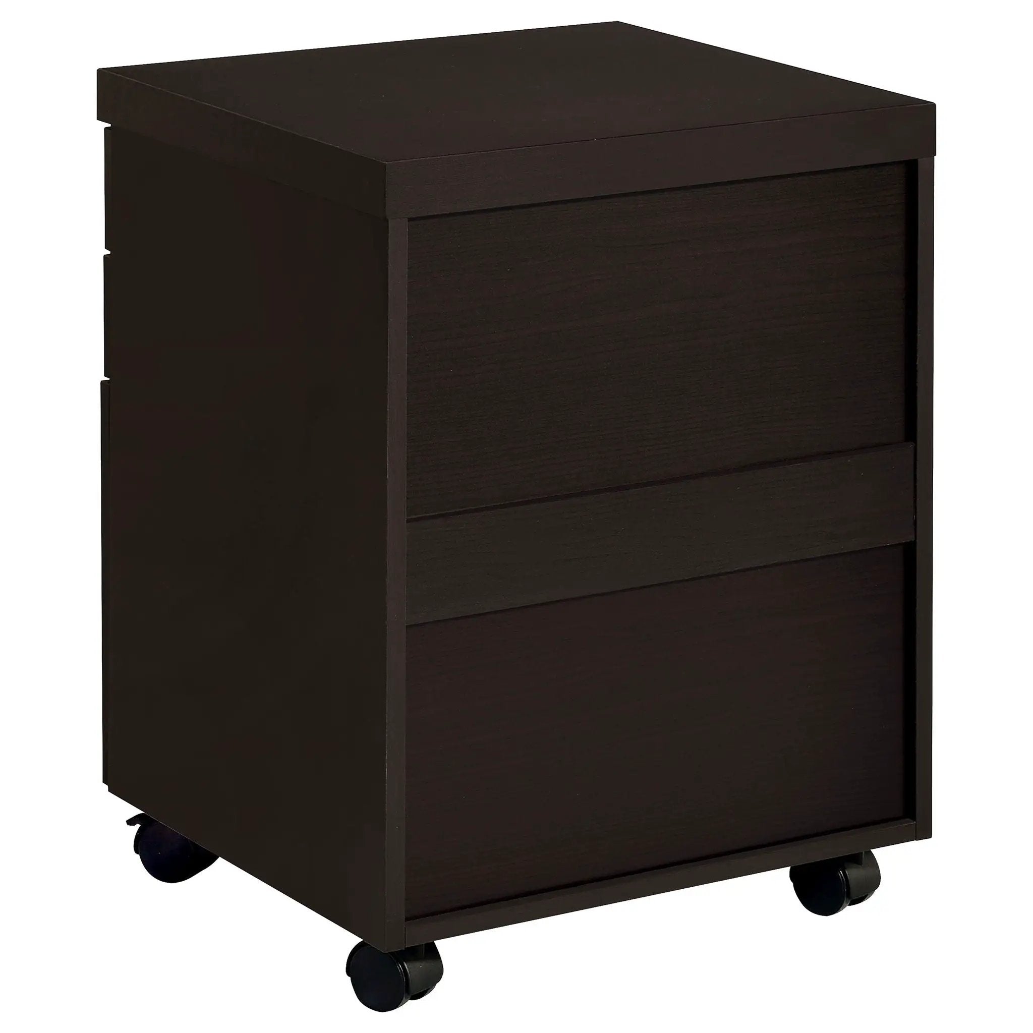 Skylar 3-drawer Home Office Mobile File Cabinet Cappuccino by Unique Piece Furniture