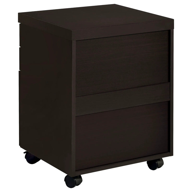 Skylar 3-drawer Home Office Mobile File Cabinet Cappuccino by Unique Piece Furniture