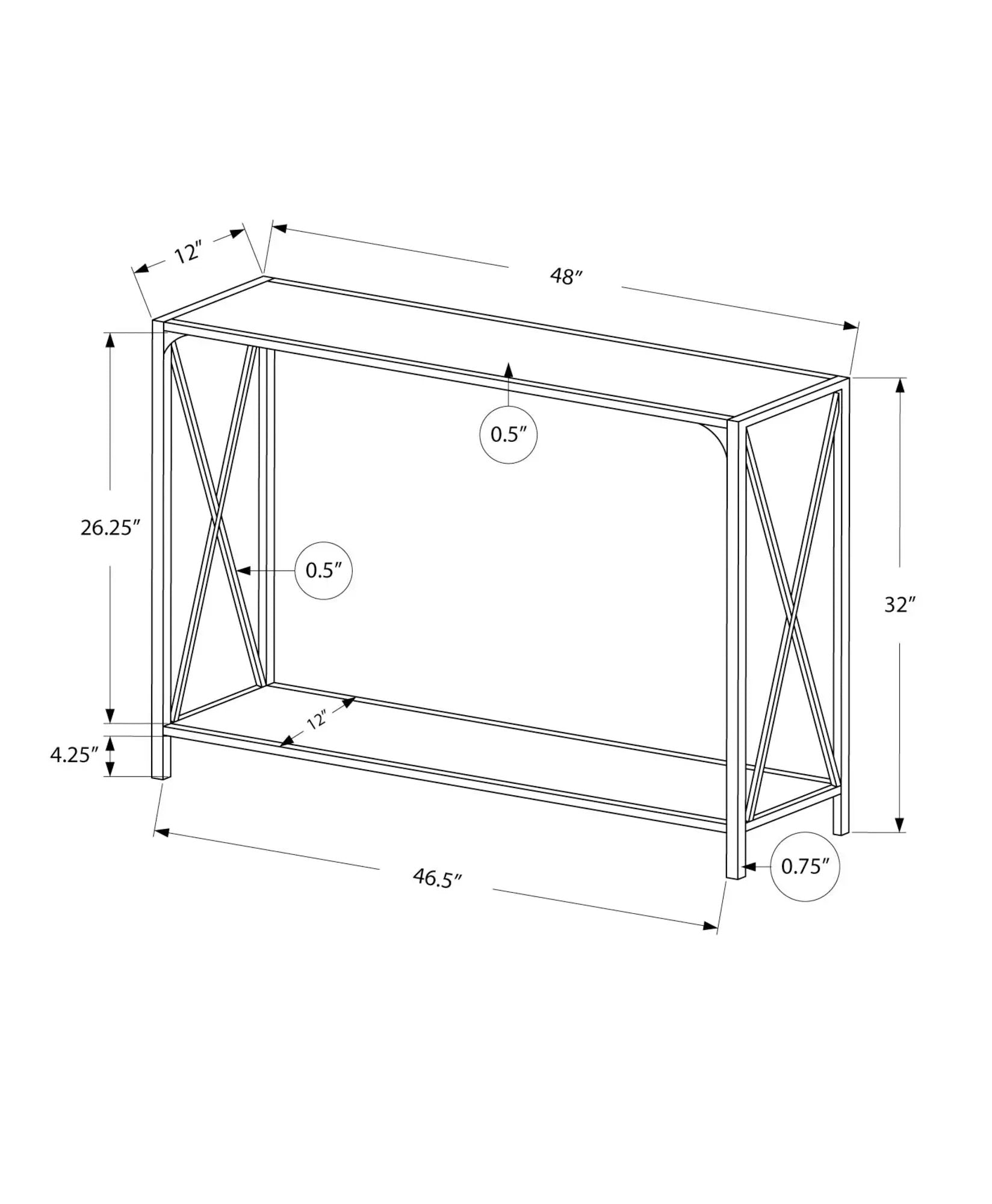 Accent Console Table For Entryway, Contemporary & Modern by HouseOfZazla