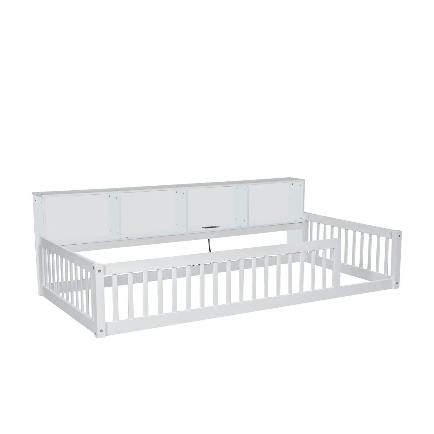 Floor Bed With Storage Cabinets And USB Ports by HouseOfZazla