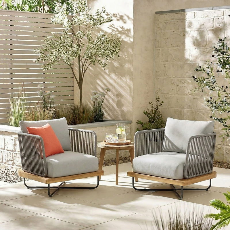 Lucca Outdoor Acacia Wood Chair by HouseOfZazla