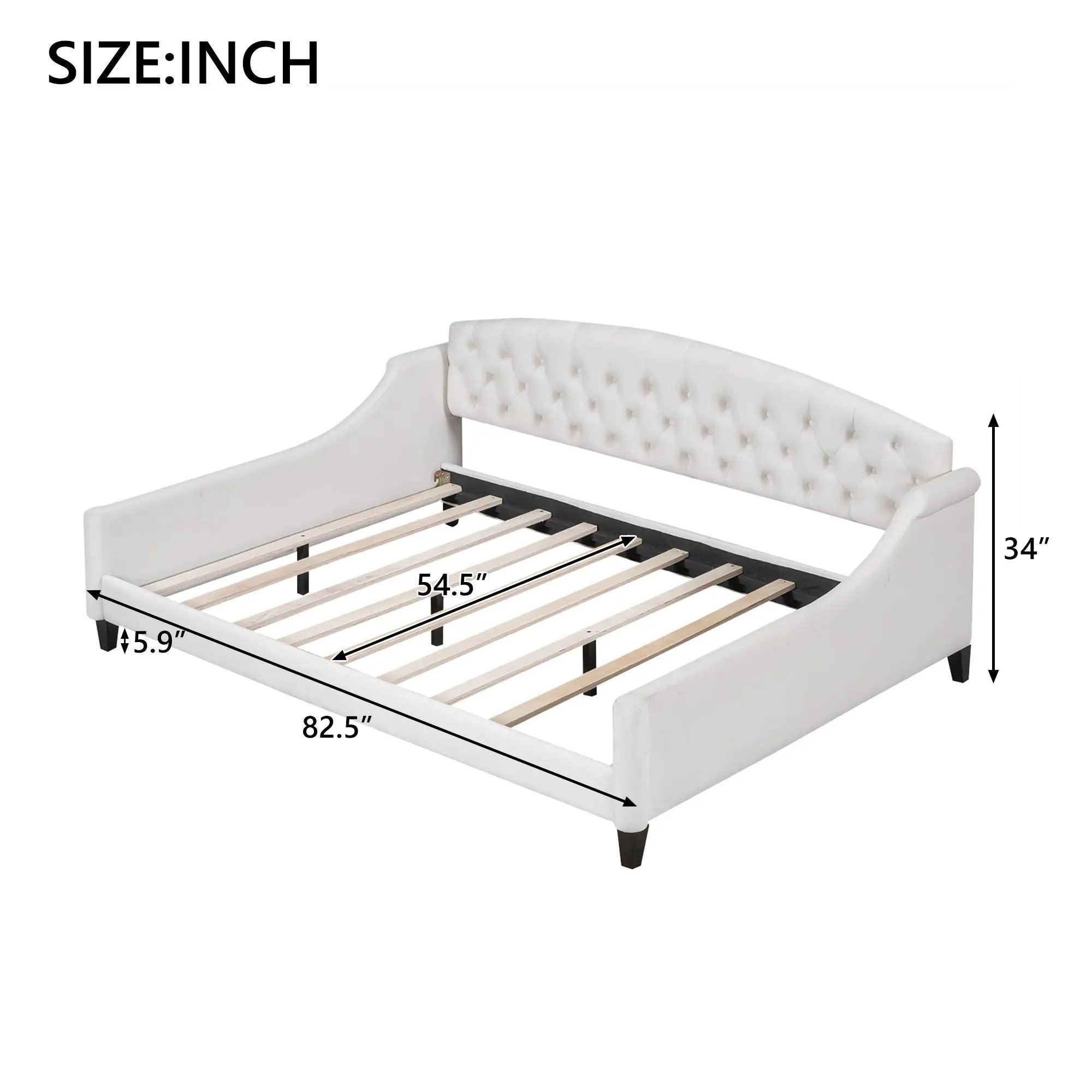 Modern Tufted Button Daybed by Unique Piece Furniture