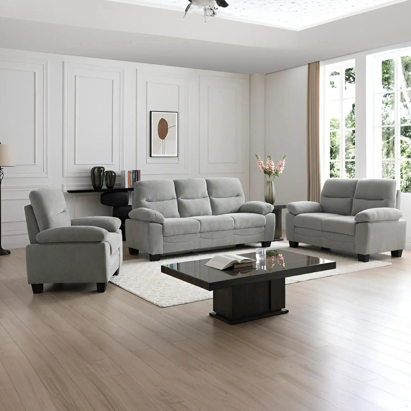 Summerton - Loveseat With Pillow Top Arms And Removable Back by HouseOfZazla