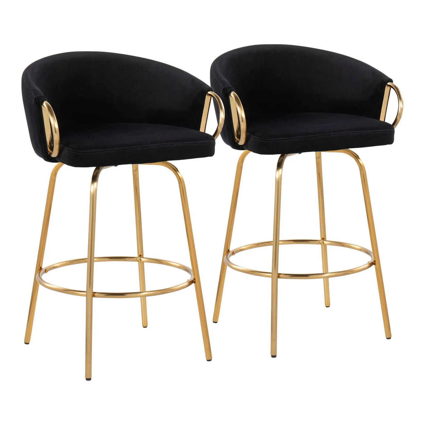 Claire - Contemporary & Glam Counter Stool (Set of 2) by HouseOfZazla