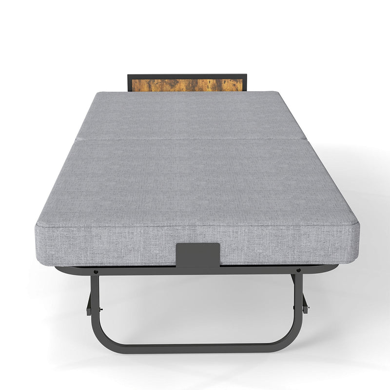 78"×31" Folding Bed with Headboard & USB Charging Station by HouseOfZazla