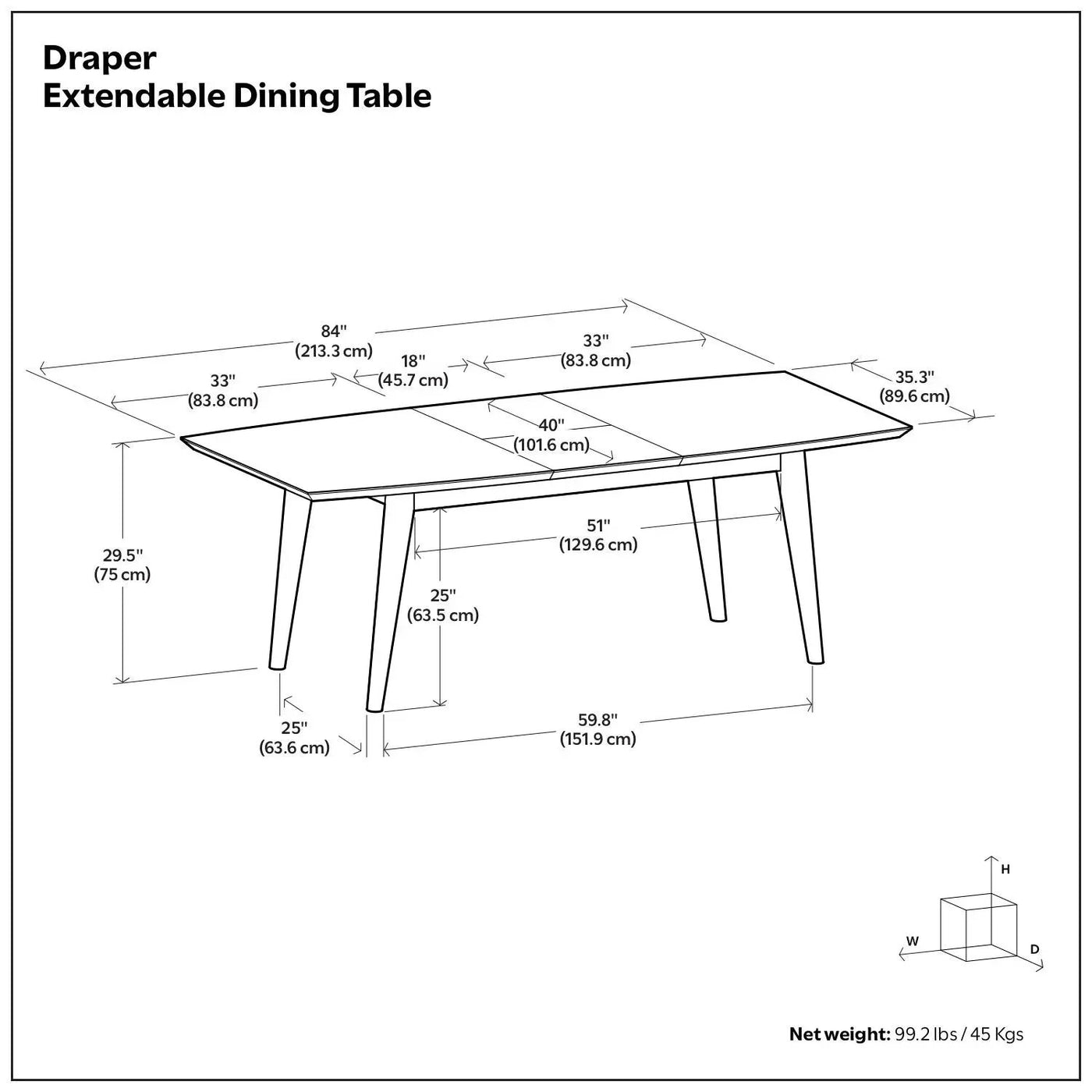 Draper - Rectangular Dining Table by HouseOfZazla