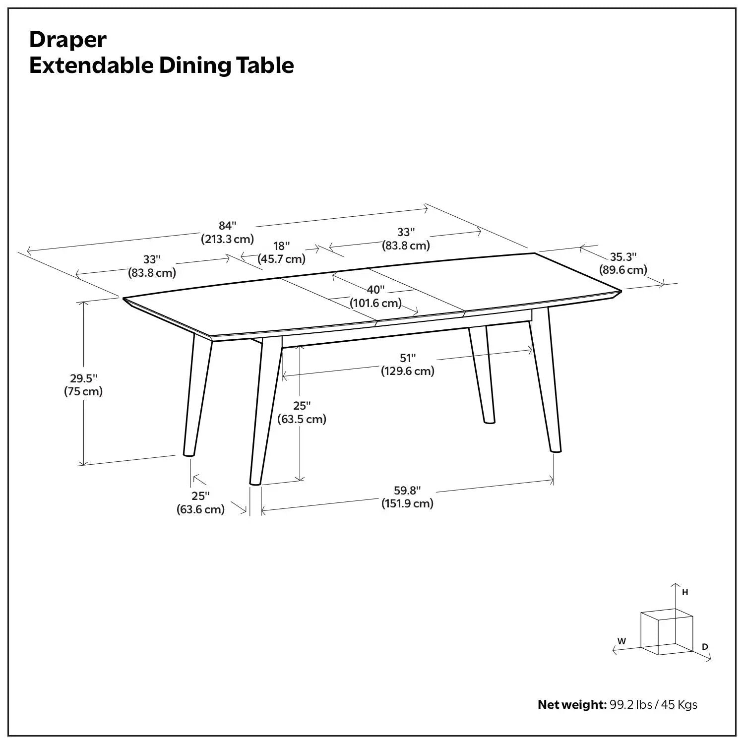 Draper - Rectangular Dining Table by Unique Piece Furniture