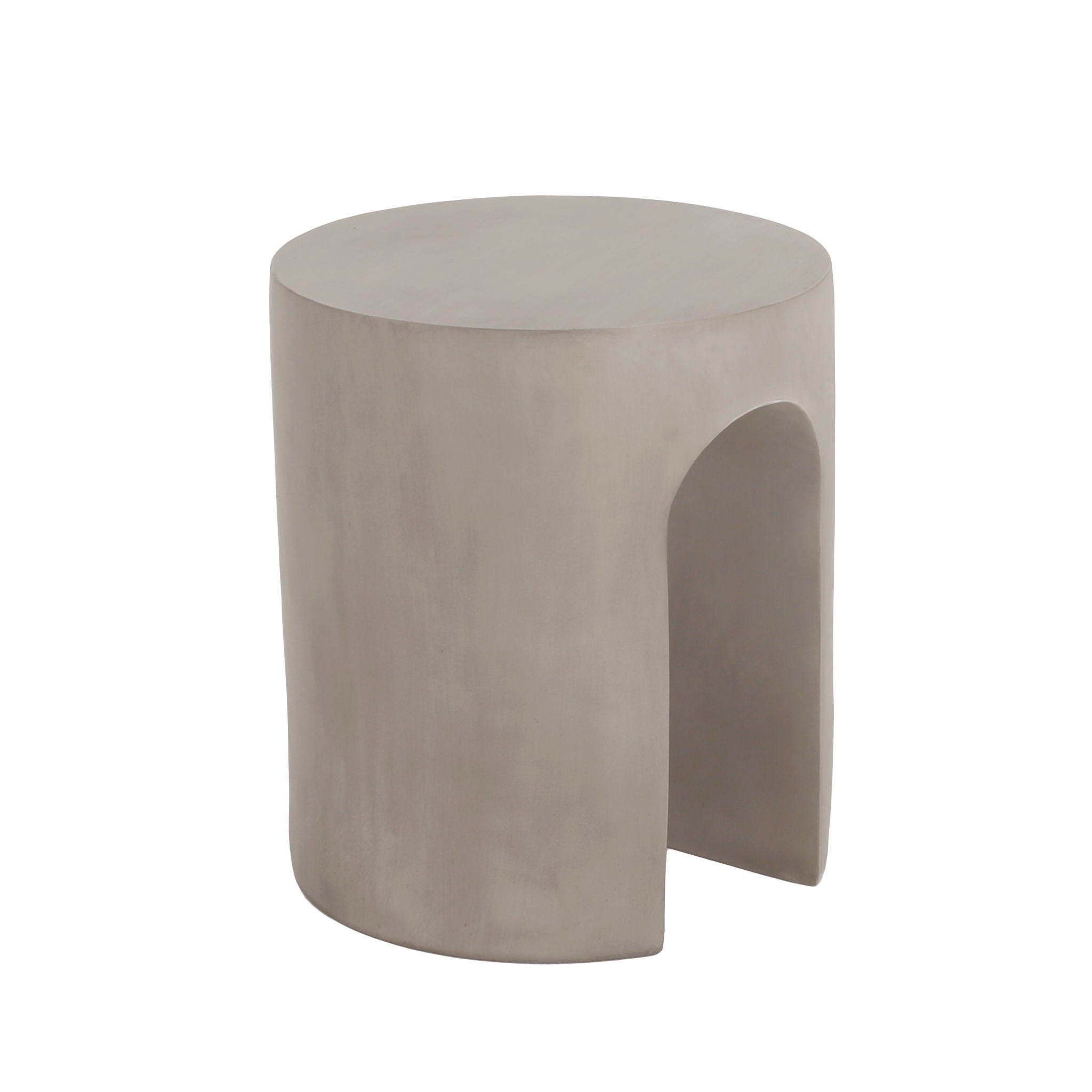 Outdoor Round With U Shape Side Table - Light Gray by HouseOfZazla