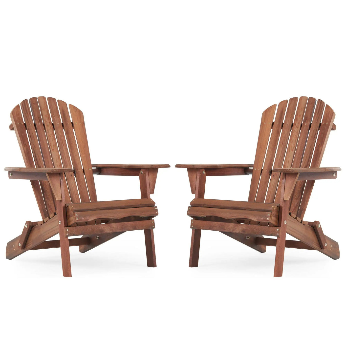 Lounge Patio Chair For Garden Outdoor Wooden Folding Adirondack Chair (Set of 2) Solid Cedar Wood Lounge Patio Chair For Garden by HouseOfZazla