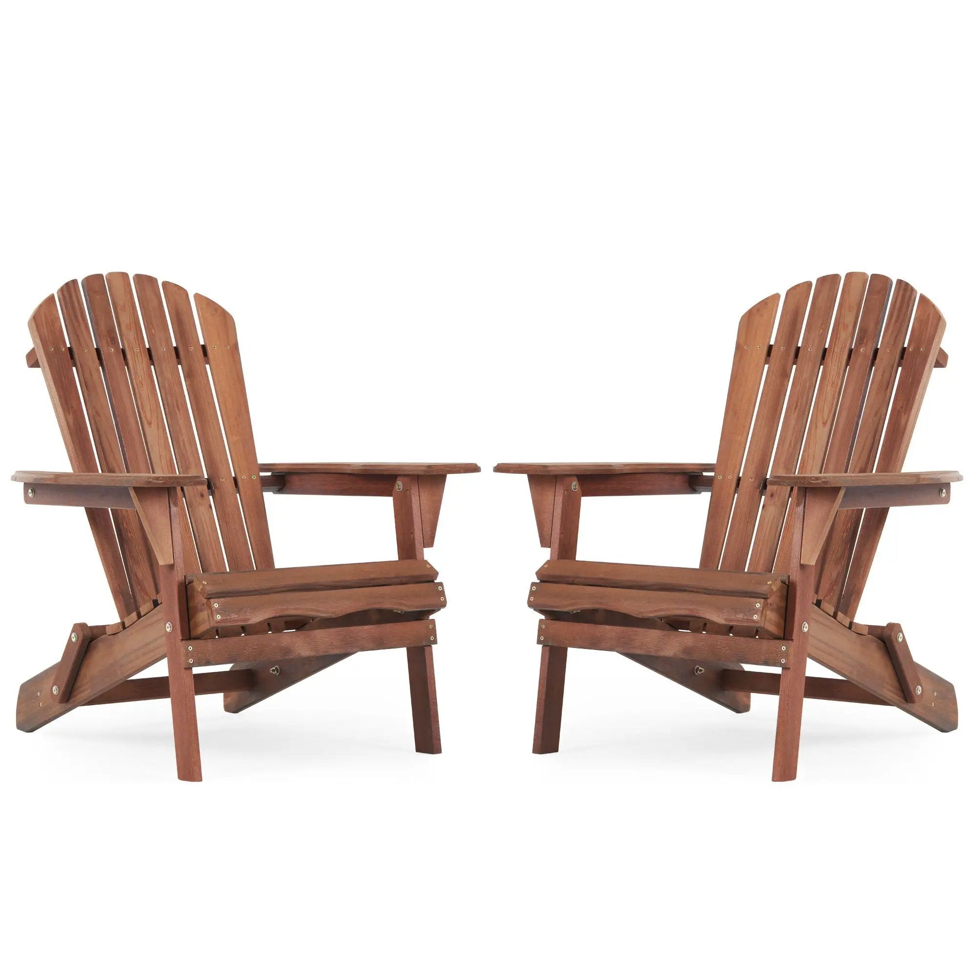 Lounge Patio Chair For Garden Outdoor Wooden Folding Adirondack Chair (Set of 2) Solid Cedar Wood Lounge Patio Chair For Garden by HouseOfZazla