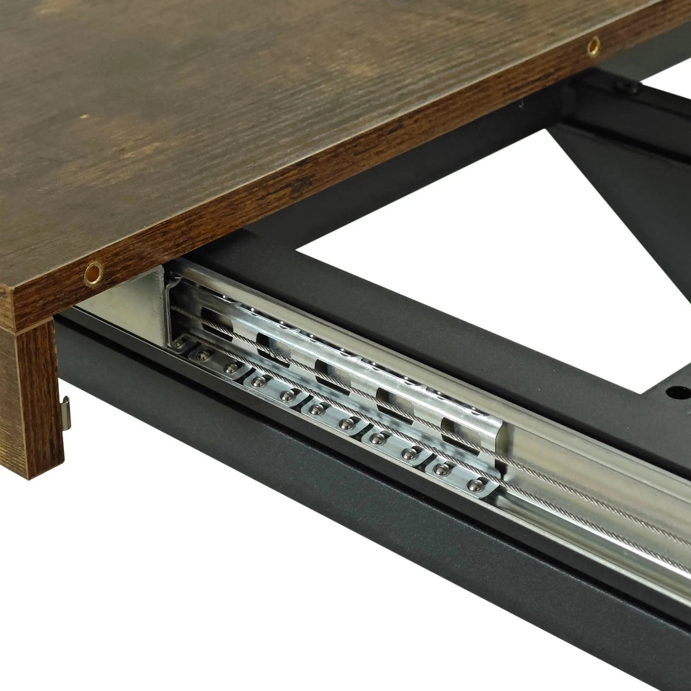 Retro Rectangular Stretch Dining Table With Embossed Center Plate by HouseOfZazla