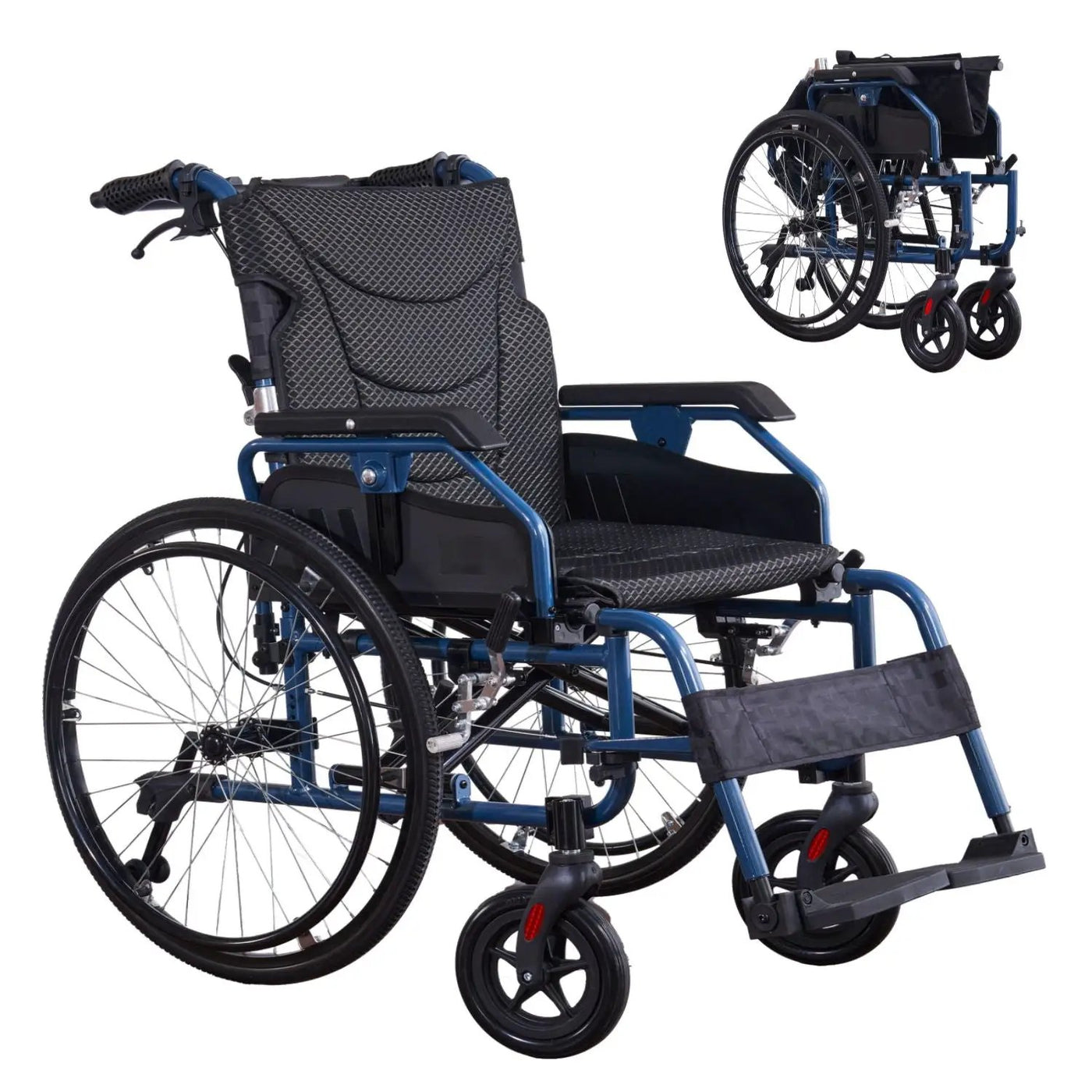 Premium Foldable Transport Wheelchair for Adults by HouseOfZazla