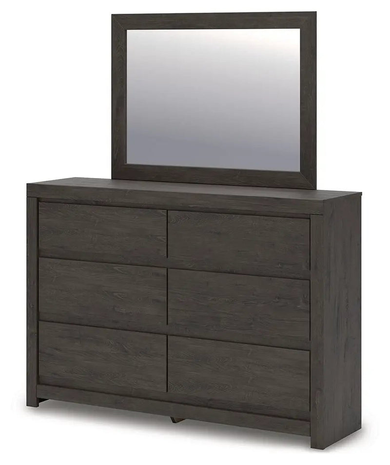 Fraluna - Dresser And Mirror - Charcoal by Unique Piece Furniture