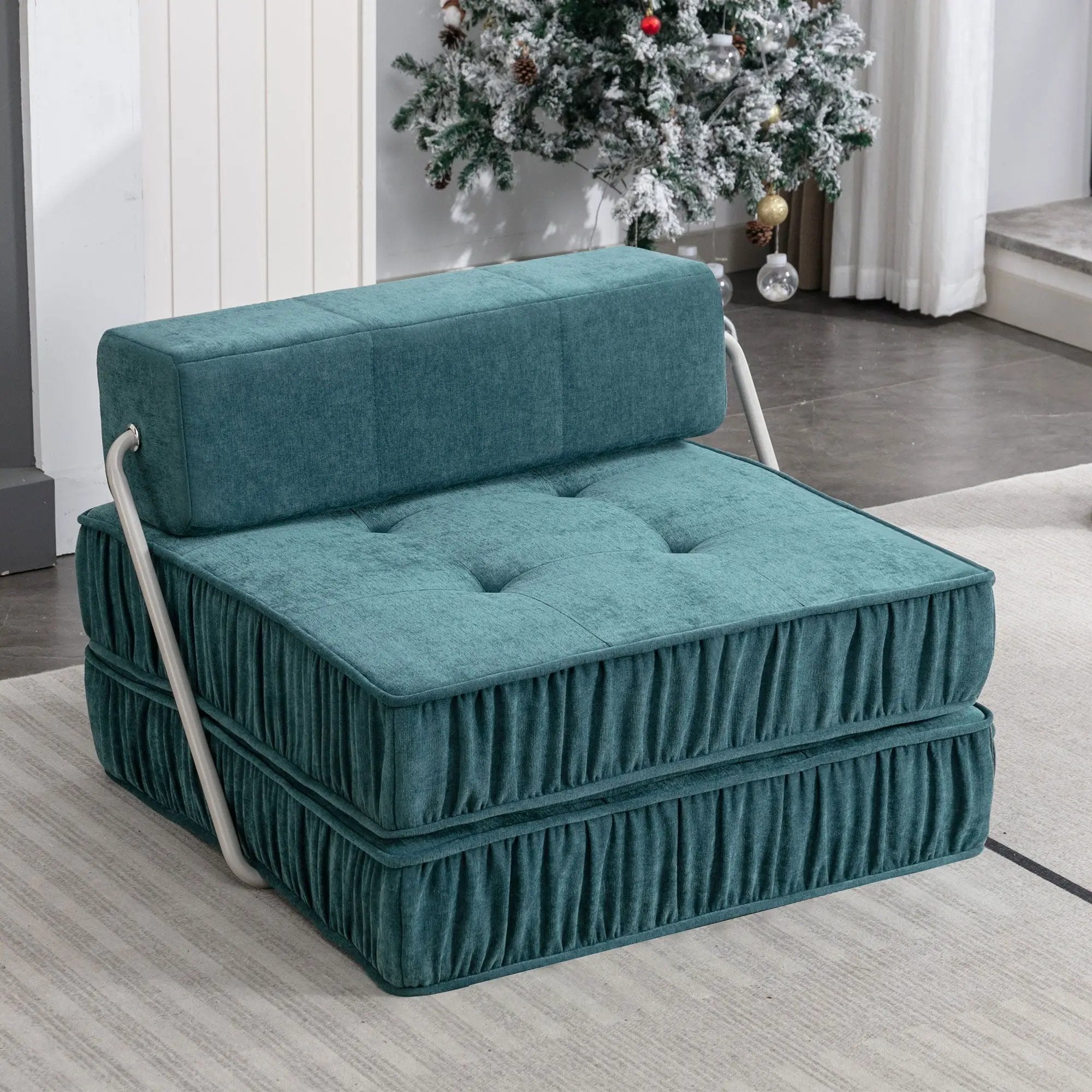 Folding Sofa With Removable Back Cushion, Convertible Futon Sleeper Chair by Unique Piece Furniture