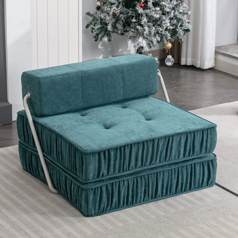 Folding Sofa With Removable Back Cushion, Convertible Futon Sleeper Chair by Unique Piece Furniture