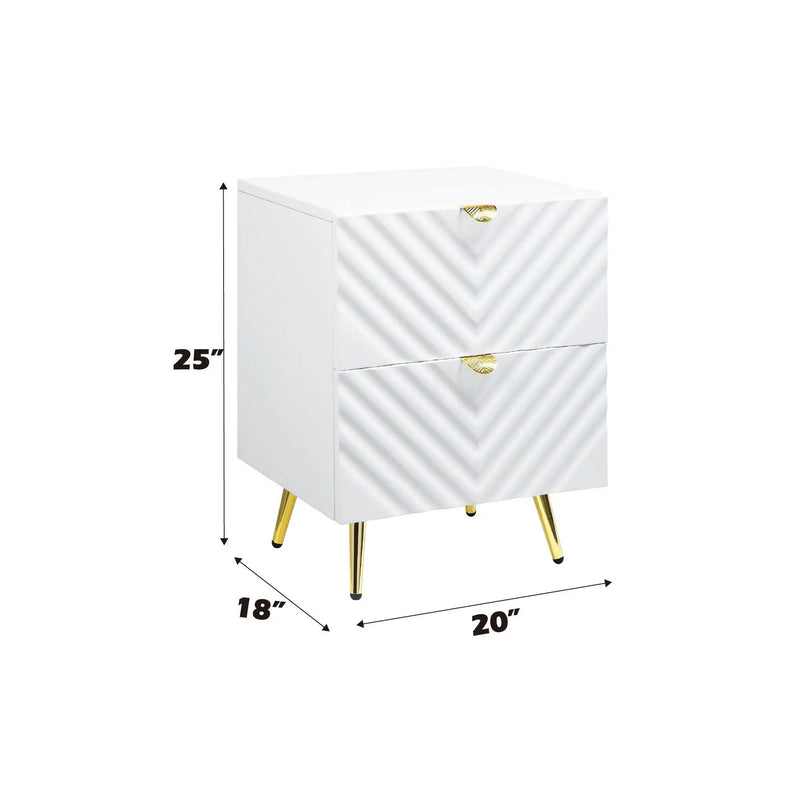 Gaines - High Gloss Nightstand by HouseOfZazla