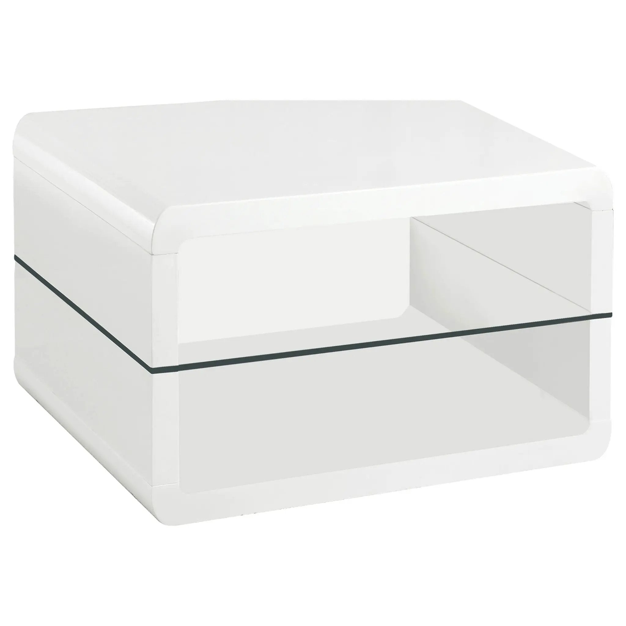 Elana 3-piece Coffee and End Table Set White High Gloss by Unique Piece Furniture
