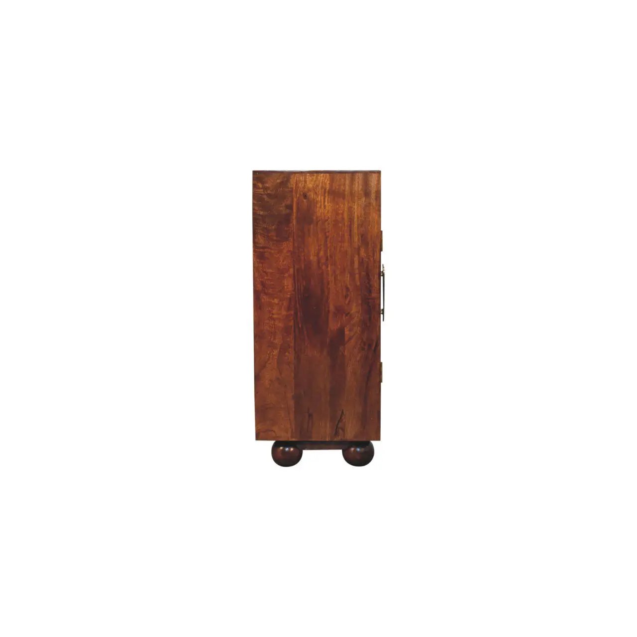Wavecrest Cabinet, 4 Shelves - Chestnut by HouseOfZazla