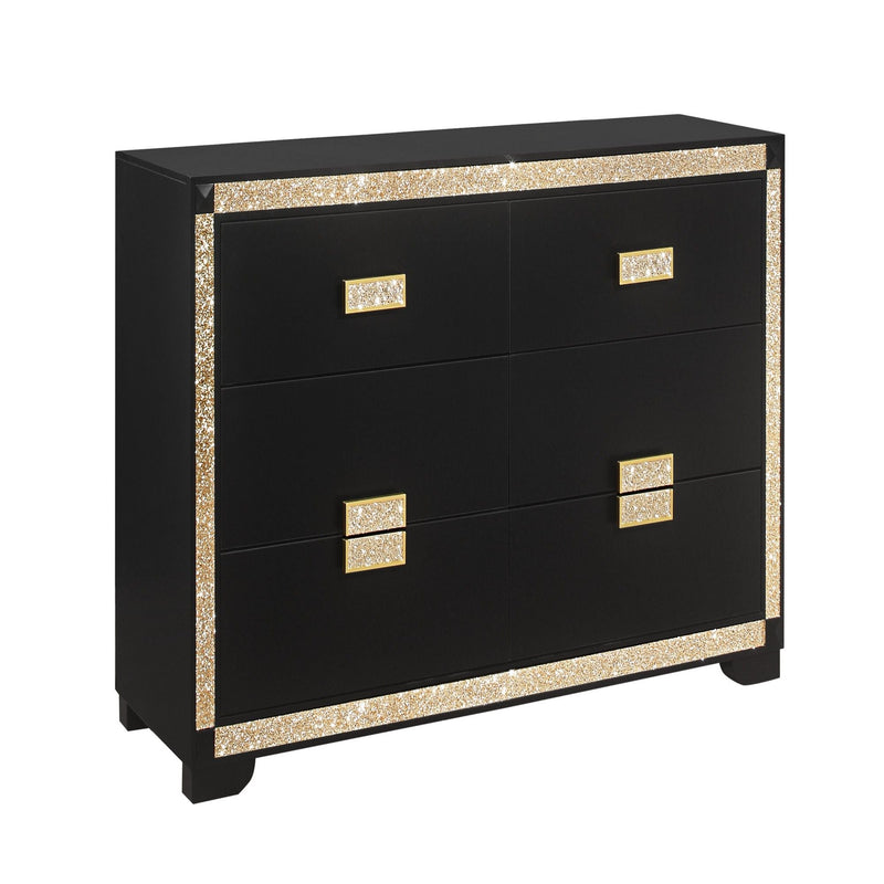 Lively Dresser With Glitter Detail - Black, photo 7 of 7