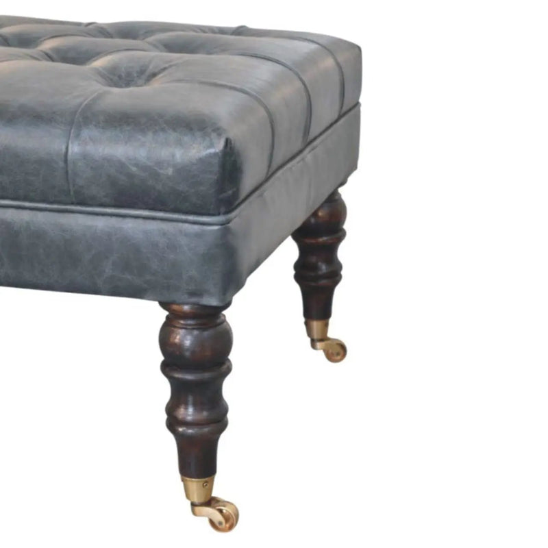 Buffalo - Ottoman With Castor Legs by HouseOfZazla