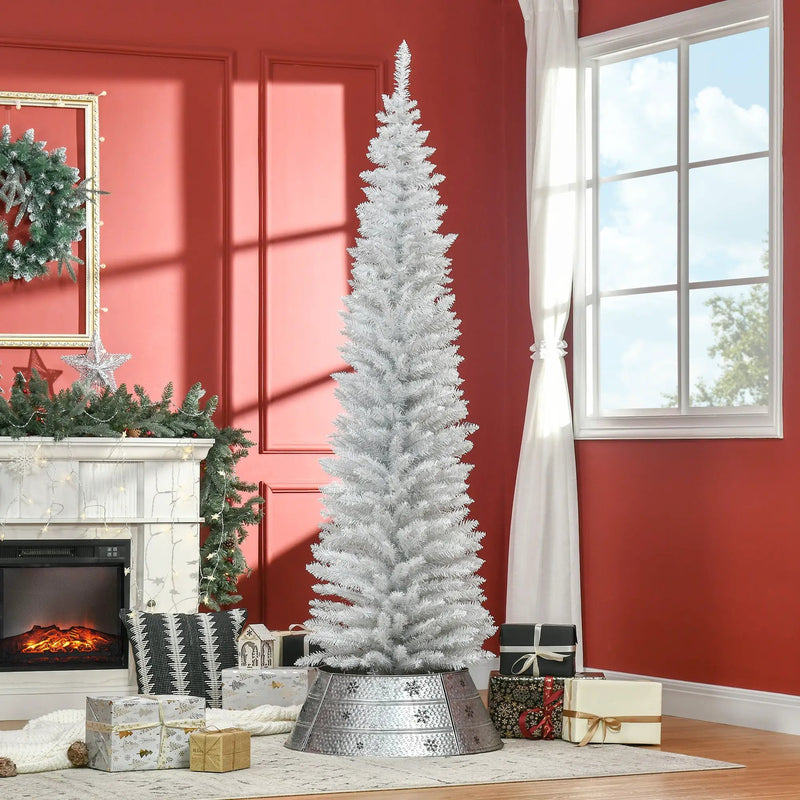HOMCOM 7' Artificial Pencil Christmas Tree by HouseOfZazla