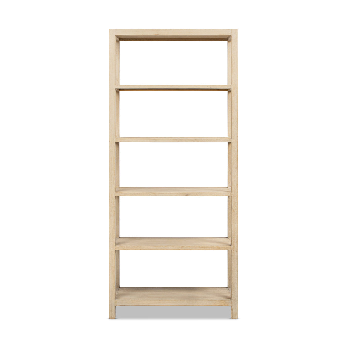 Ellis 71' Reclaimed Wood 5-Shelf Open Frame Bookcase by HouseOfZazla
