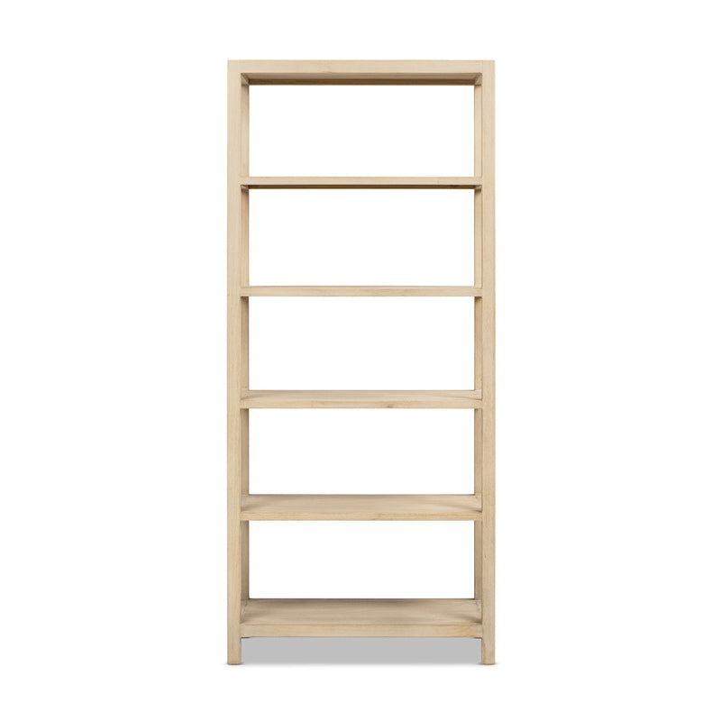 Ellis 71' Reclaimed Wood 5-Shelf Open Frame Bookcase by HouseOfZazla