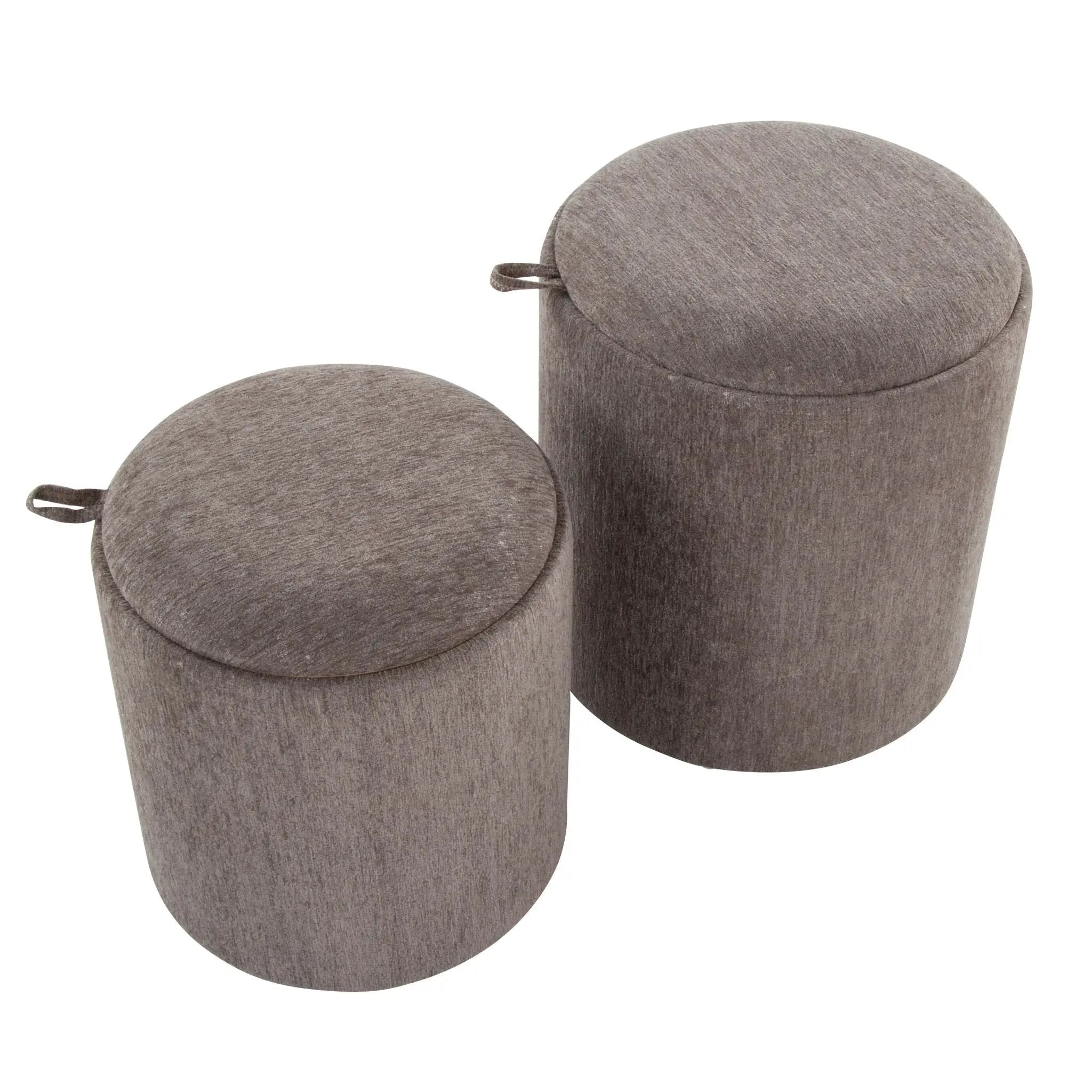 Tray - Contemporary Nesting Ottoman Set by Unique Piece Furniture