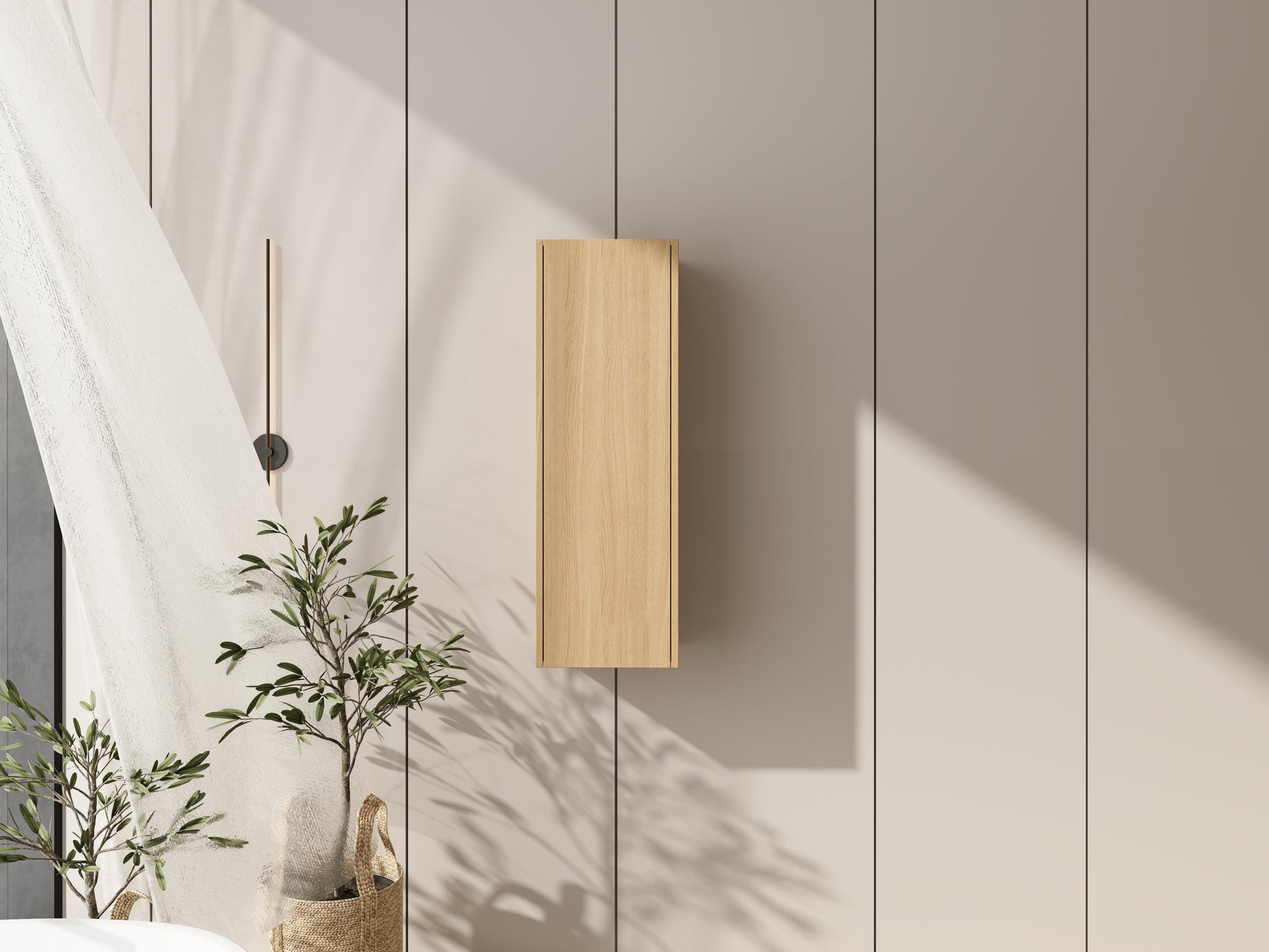 12 Inch Small Wall Mounted Side Cabinet by HouseOfZazla