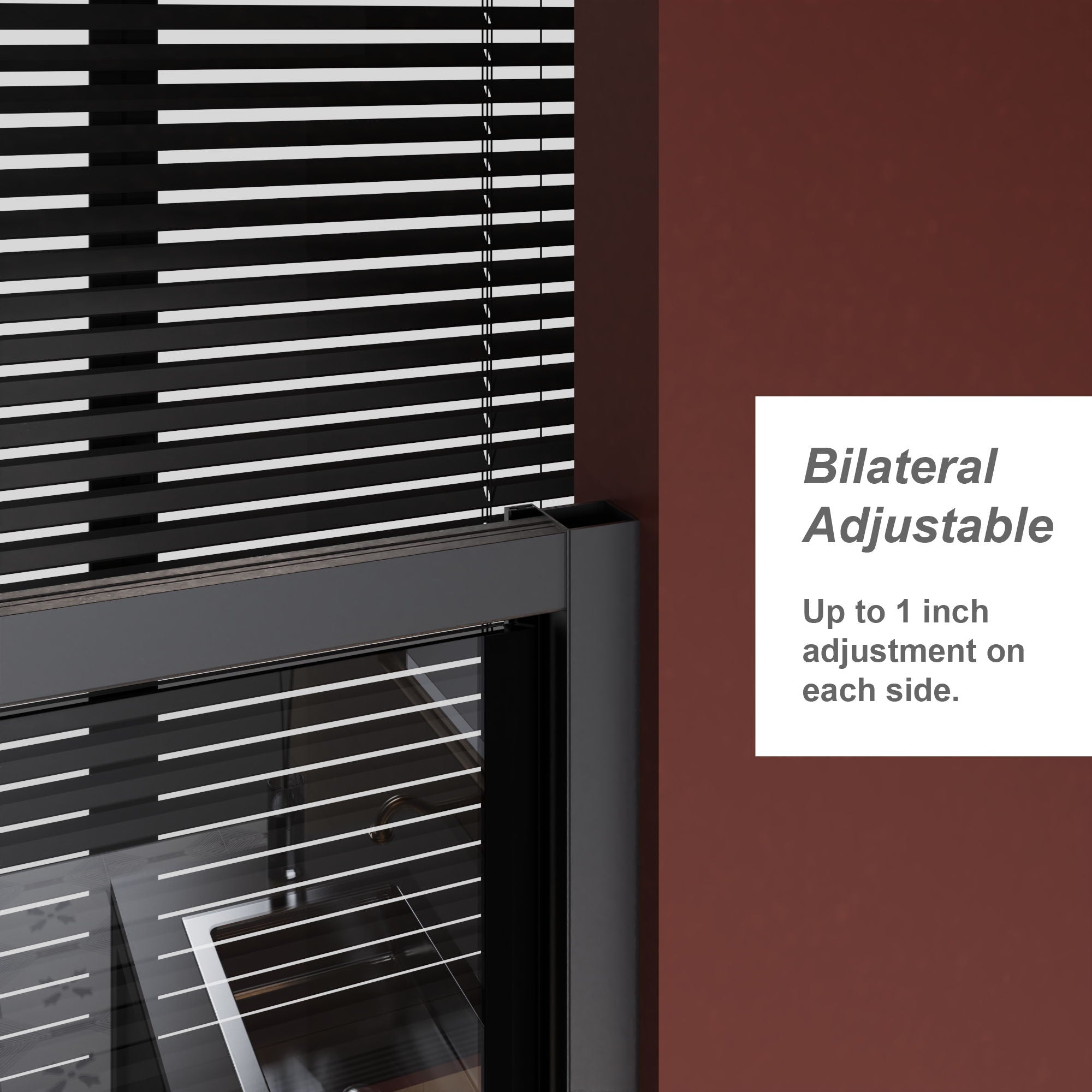 Pivot Shower Door With And Handle - Matt Black by HouseOfZazla