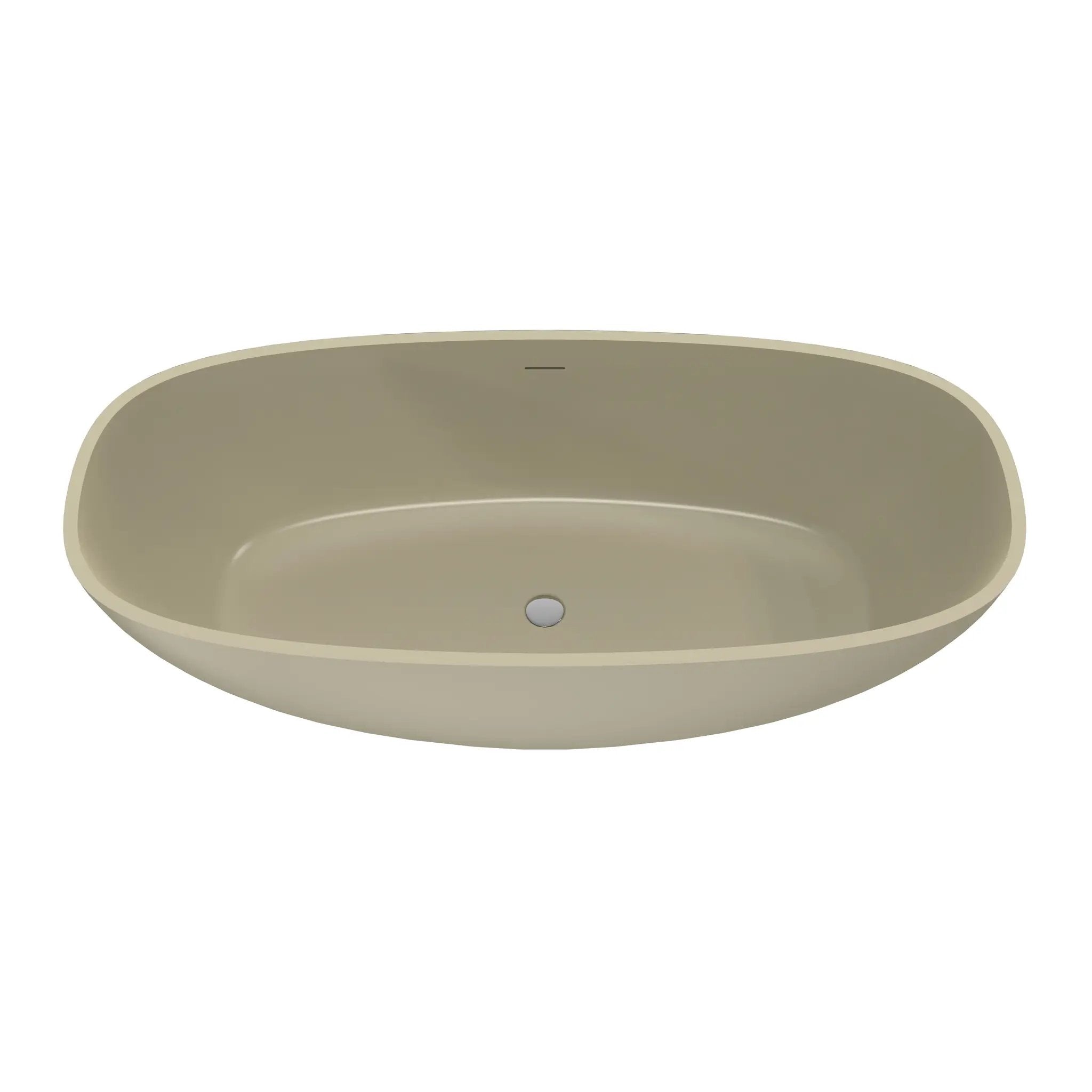 66.9 Inch Freestanding Solid Surface Soaking Bathtub by HouseOfZazla