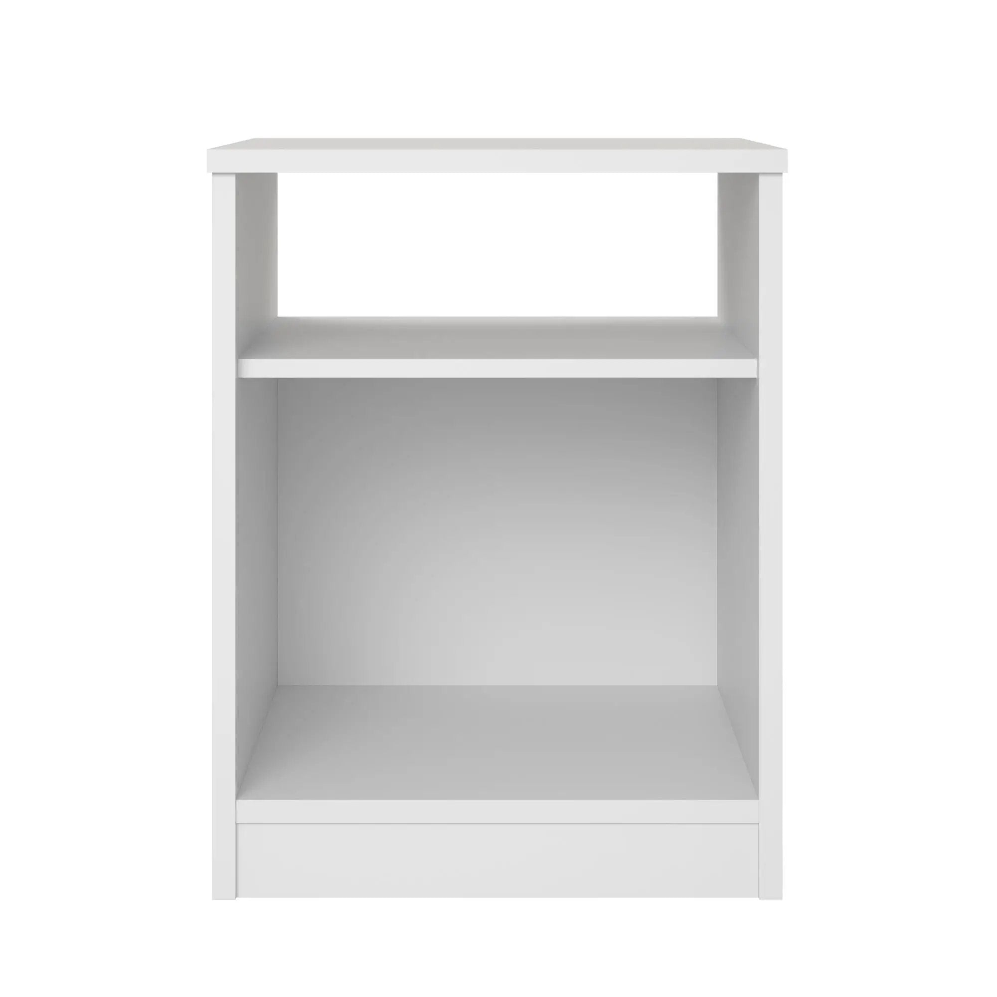 Open Shelf Nightstand - White by HouseOfZazla
