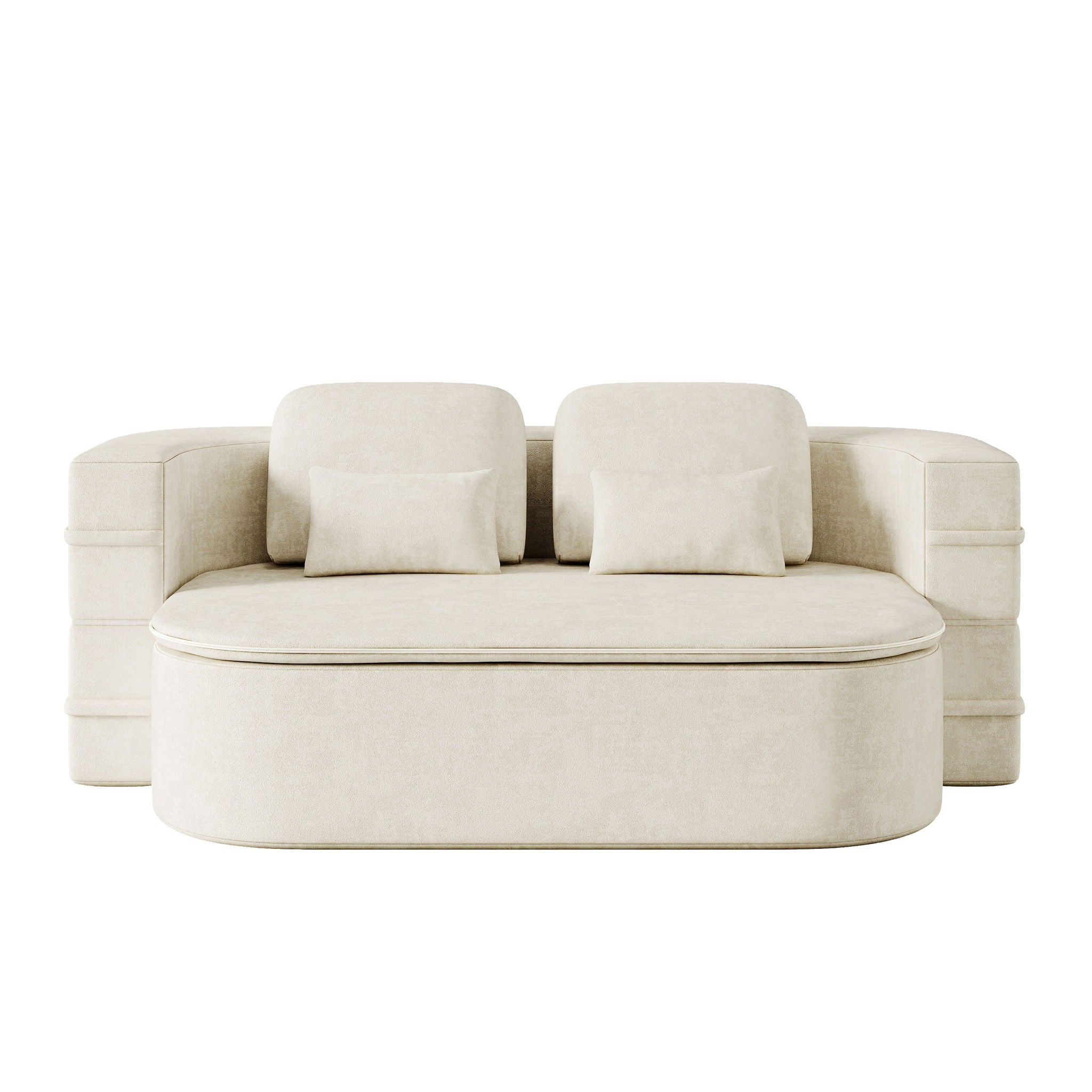 2 In 1 Foldable Sofa Bed With Multi Functional Blanket, Floor Lounge Sofa by HouseOfZazla