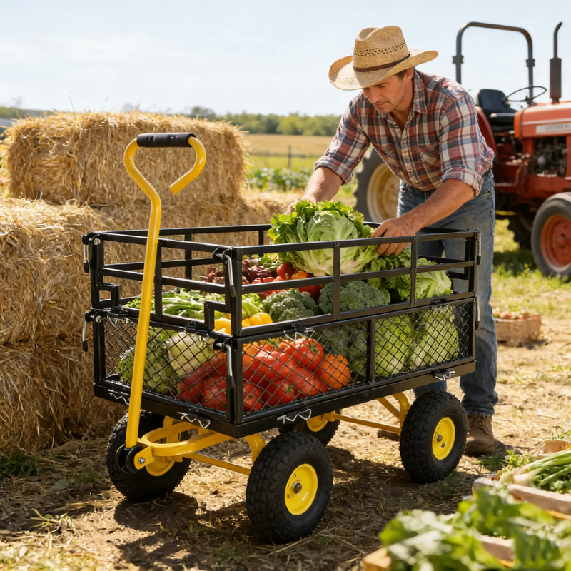 Wagon Cart Garden Cart Trucks Make Transporting Firewood Easier by HouseOfZazla