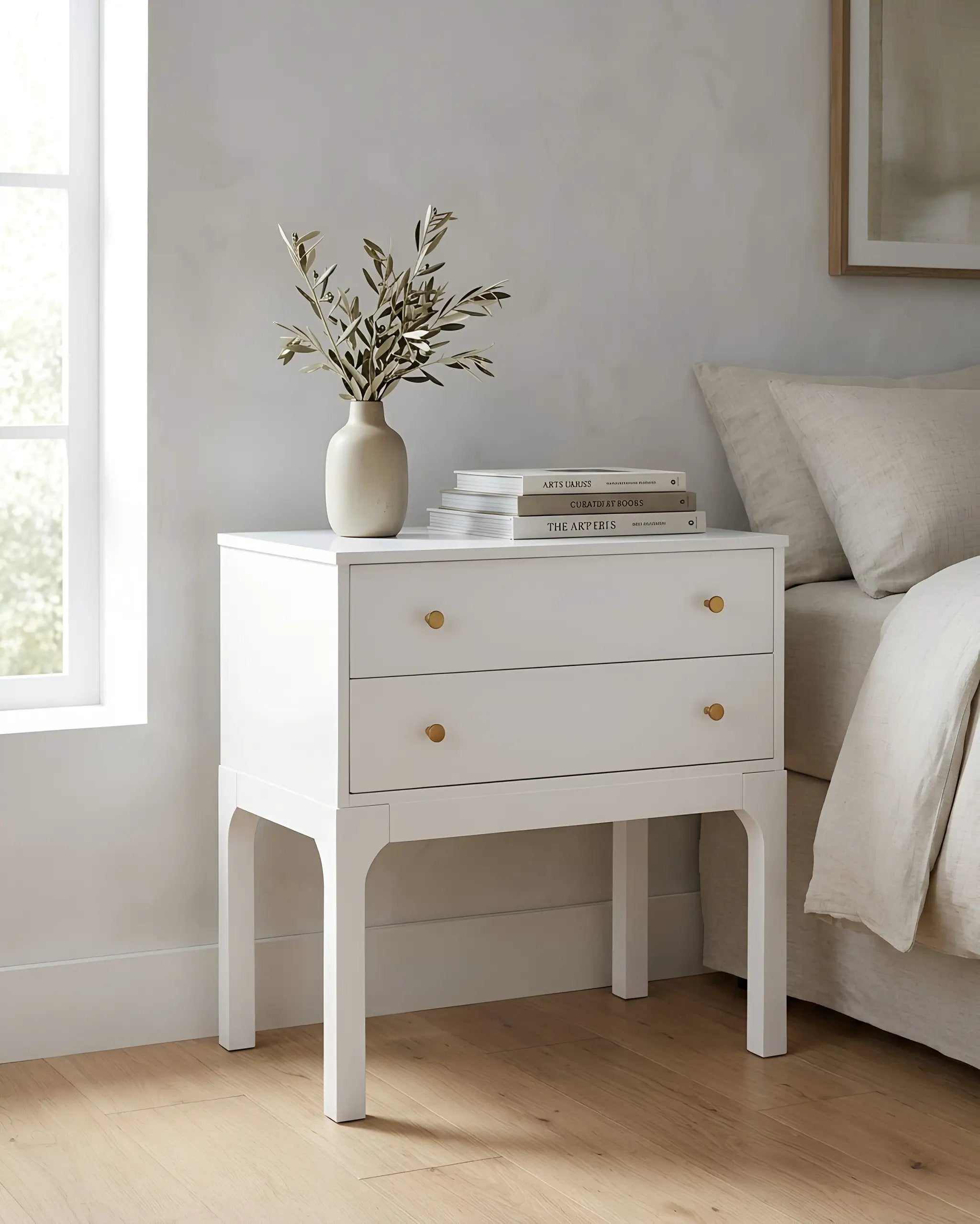Alonso 2-Drawer Modern Nightstand by HouseOfZazla