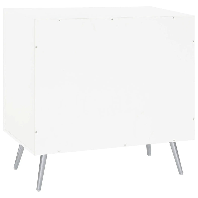 Nieta 2-door Engineered Wood Accent Cabinet White High Gloss by Unique Piece Furniture