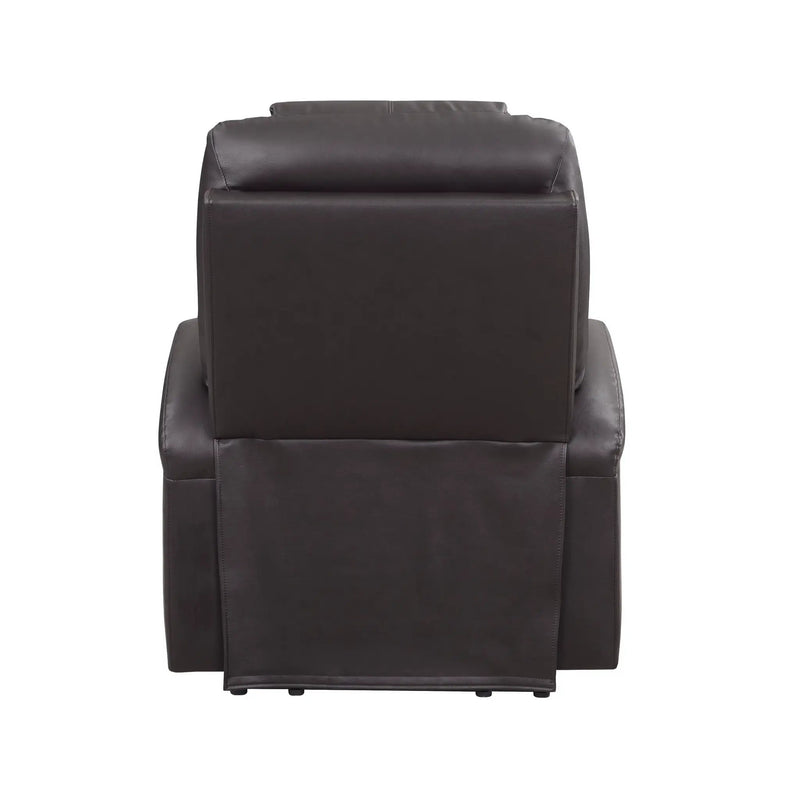 Brown Leather Recliner Aire w/Power Lift & Massage by HouseOfZazla