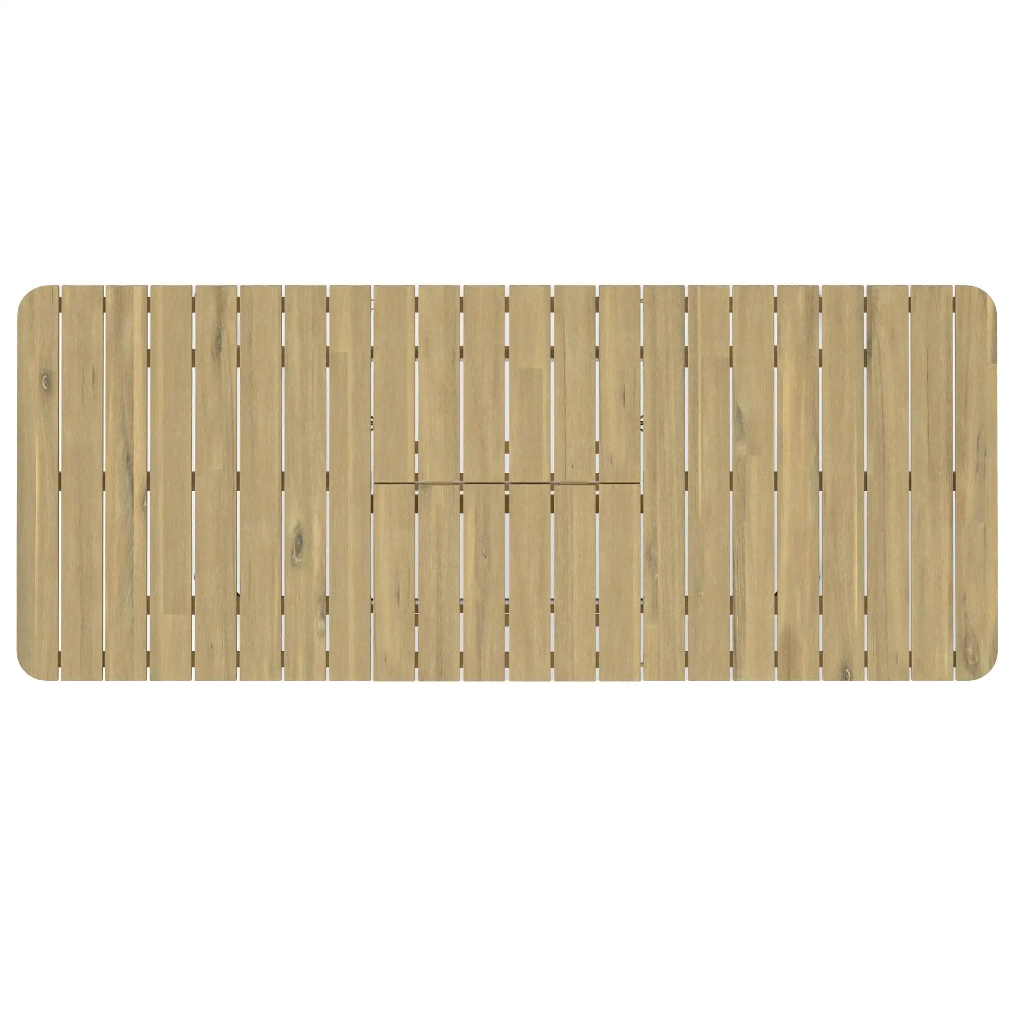 Beachside - Outdoor Extendable Dining Table - Light Teak by HouseOfZazla
