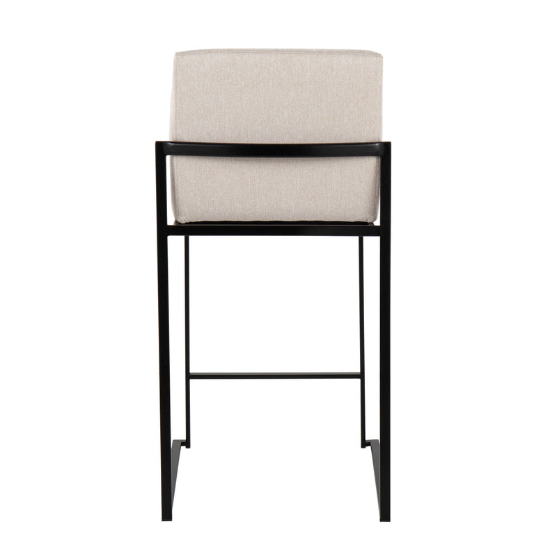 Fuji - Contemporary Modern Elegance, High Back Counter Stool by HouseOfZazla
