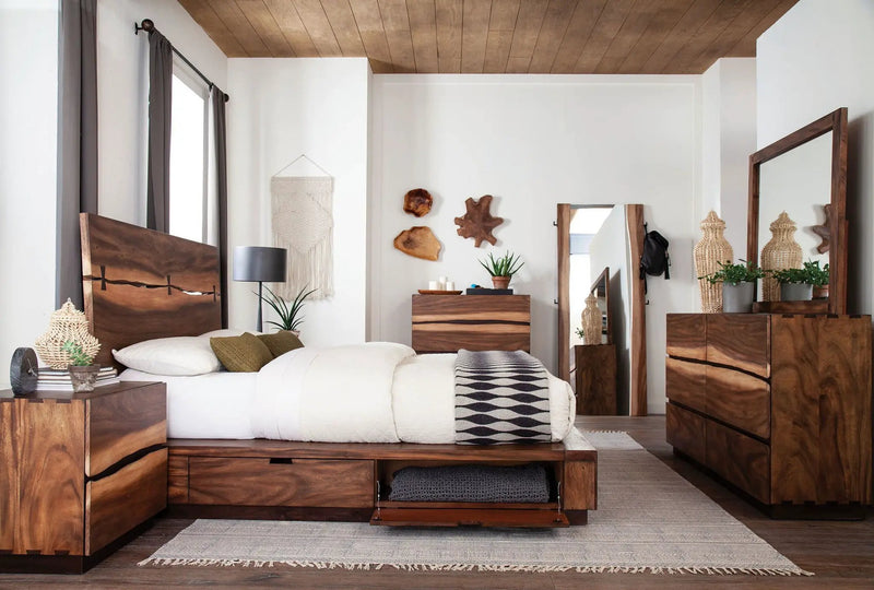 Winslow 5-piece Queen Bedroom Set Smokey Walnut by Unique Piece Furniture